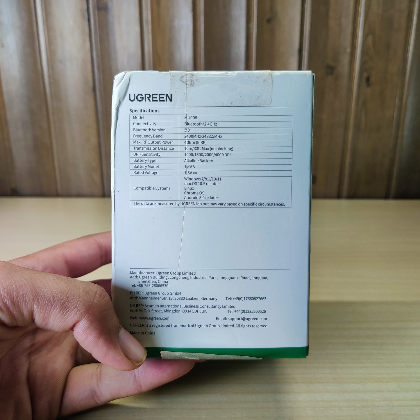 Ugreen Multi Mode Vertical Mouse #2354