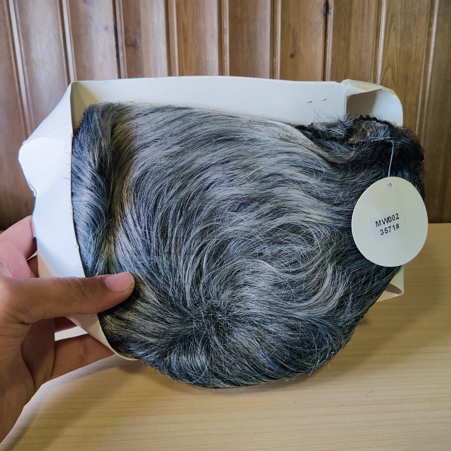 Grey Black Hair Wig #2195