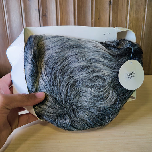 Grey Black Hair Wig #2195