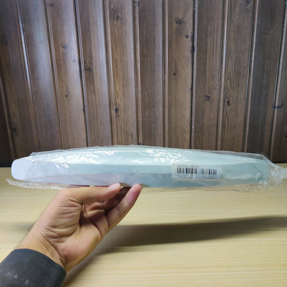 White, rubber car bumper or door edge protection strips designed to prevent scratches and minor collisions.# 2529