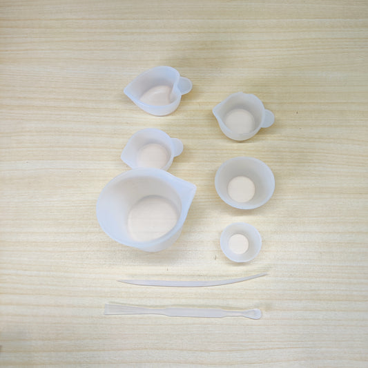 Silicone Resin Measuring Mixing Cup Stirrers DIY Jewelry Resin Glue Tool  #2734