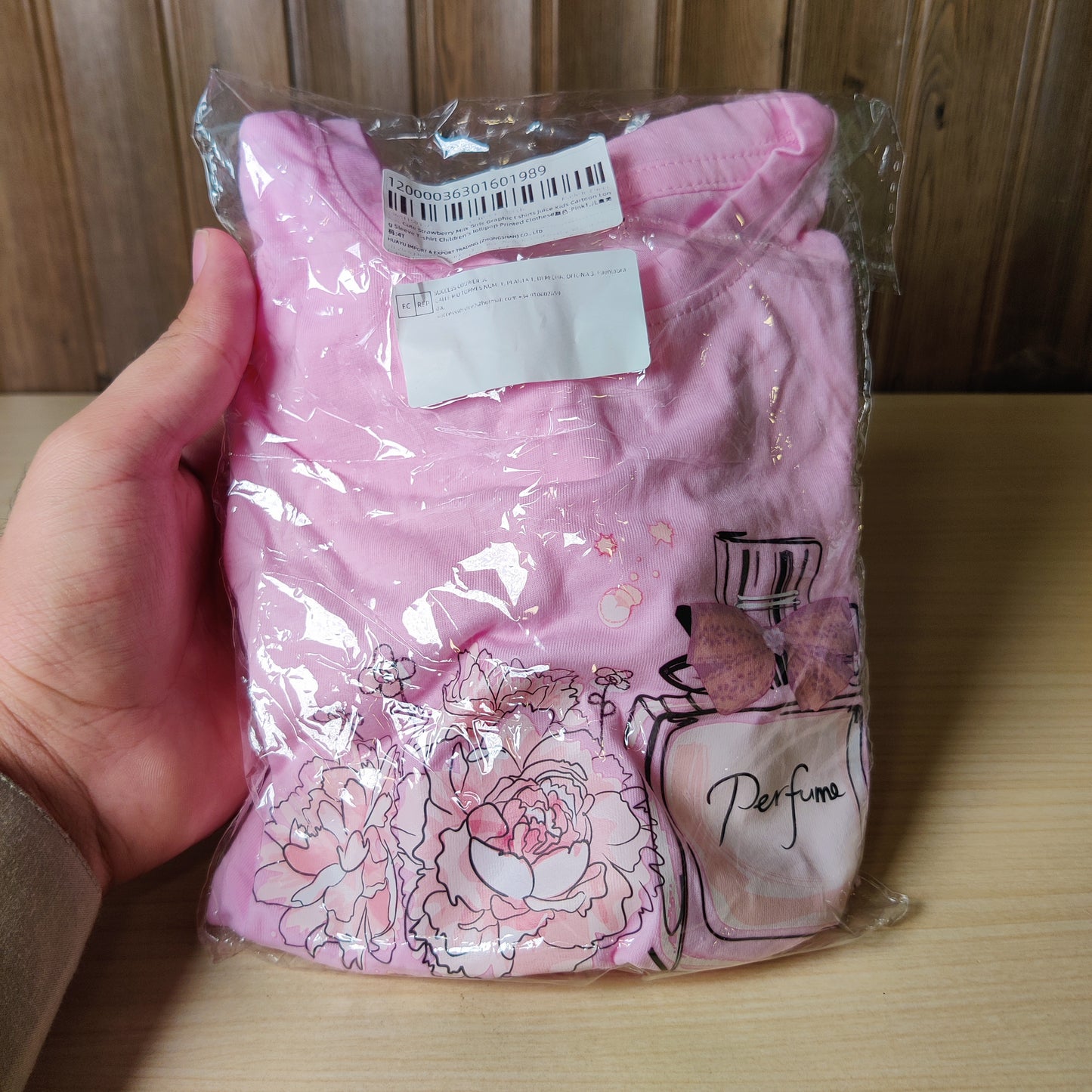 Kids pink Shirt Size 110 #2839