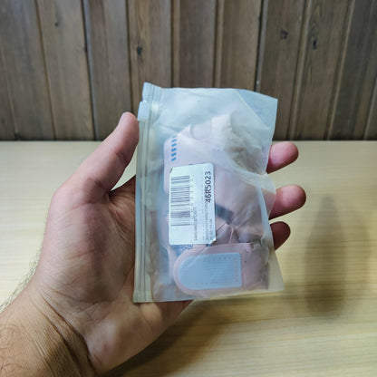 face lifting strap designed to act as a double chin reducer, commonly sold in pink or purple fabric.#4884