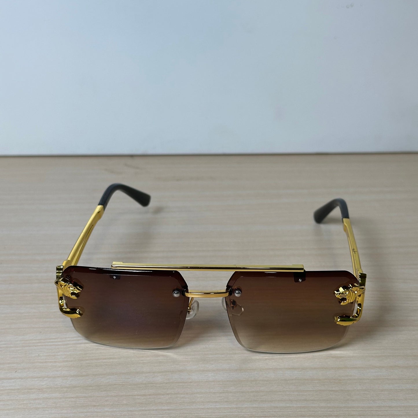 Lion Design Glasses Brown #036