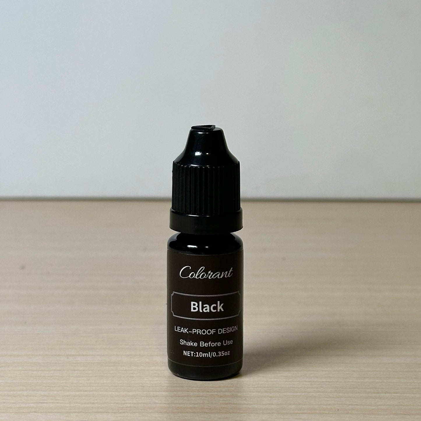 Black liquid colorant designed for DIY crafts like candle or soap making. #478