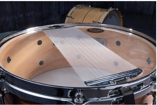 Snare wires are the coiled or cable strands stretched across the bottom of a snare drum #8033