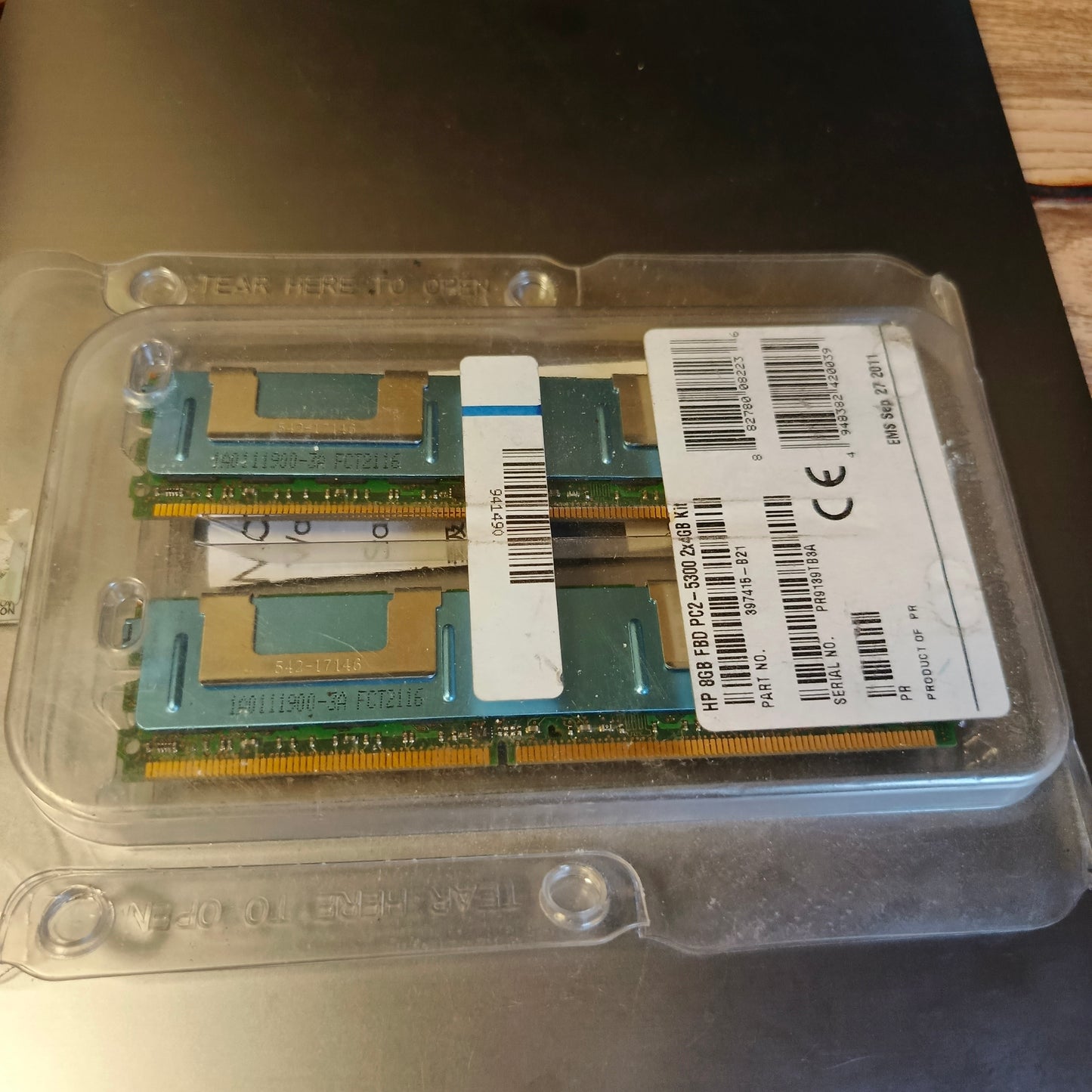 Pack of 2 HP Server Rams 4 Gb Each #s2