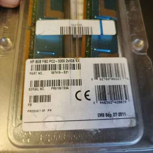 Pack of 2 HP Server Rams 4 Gb Each #s2